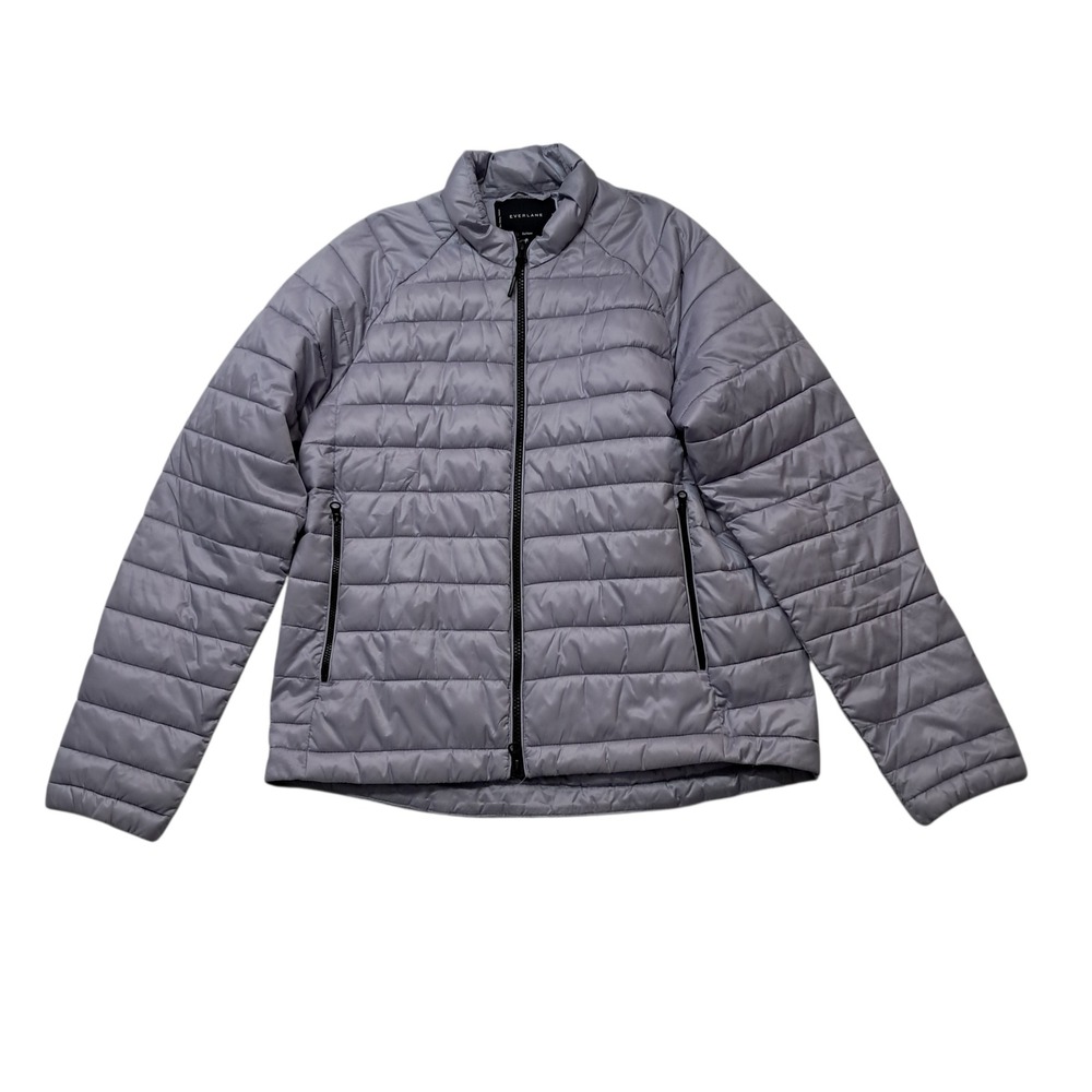 Everlane ReNew Lightweight Puffer Jacket Women's Small Purple Lilac Zip Pockets